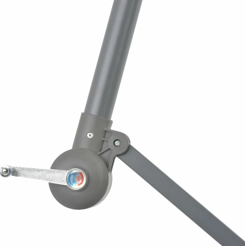 MAISON EXCLUSIVE - Parasol de jardin en porte-à-faux et poteau en aluminium taupe
