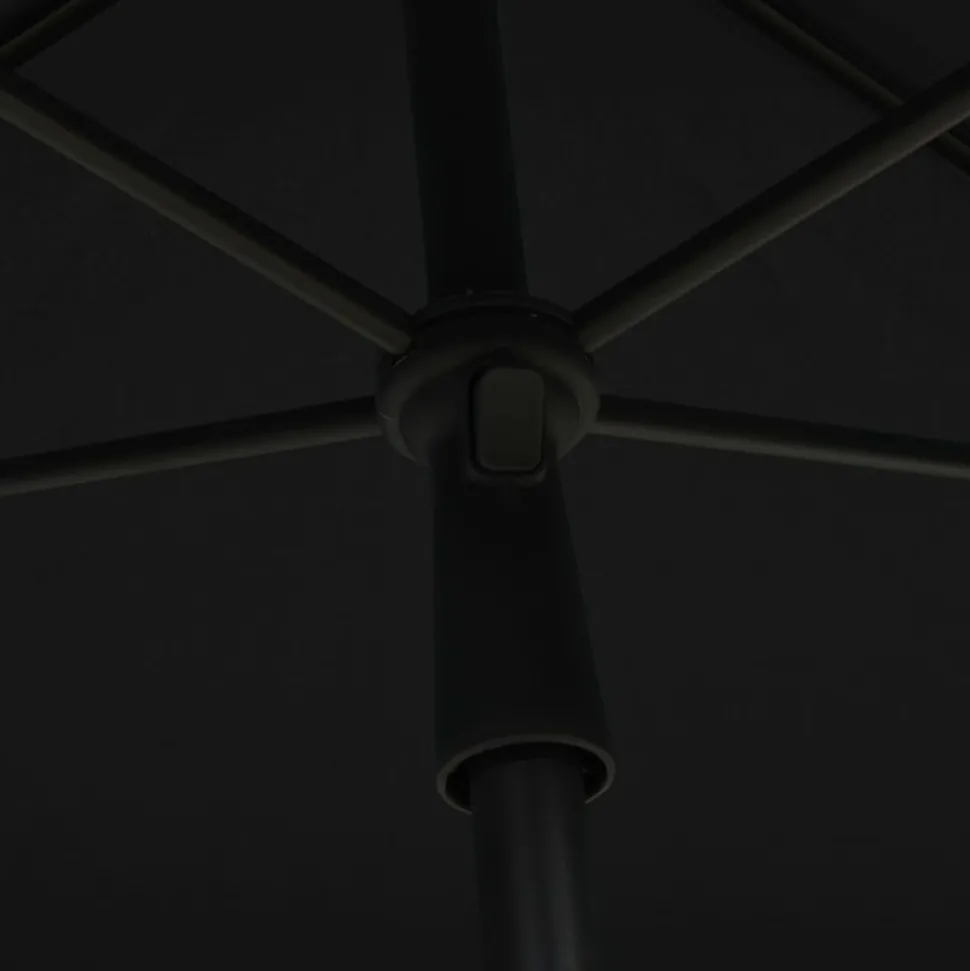 MAISON EXCLUSIVE - Parasol de jardin avec mât 210x140 cm noir