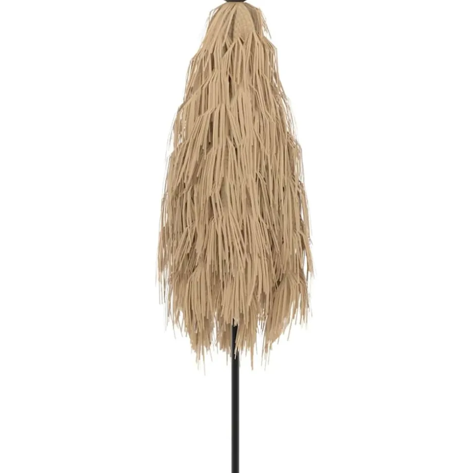 MAISON EXCLUSIVE - Parasol de jardin avec led et mât en acier marron 223x223x213cm