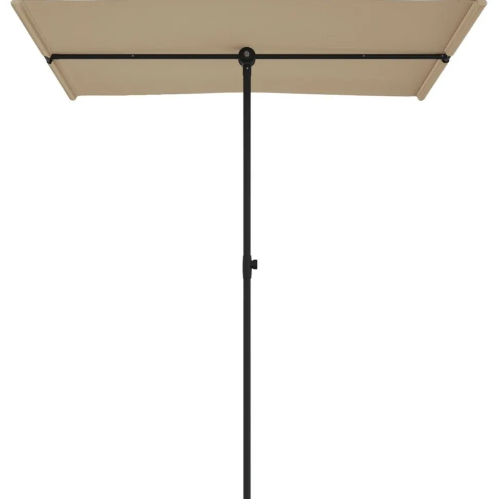 MAISON EXCLUSIVE - Parasol de jardin avec mât en aluminium 180x110 cm taupe