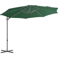 MAISON EXCLUSIVE - Parasol de jardin avec base portable vert