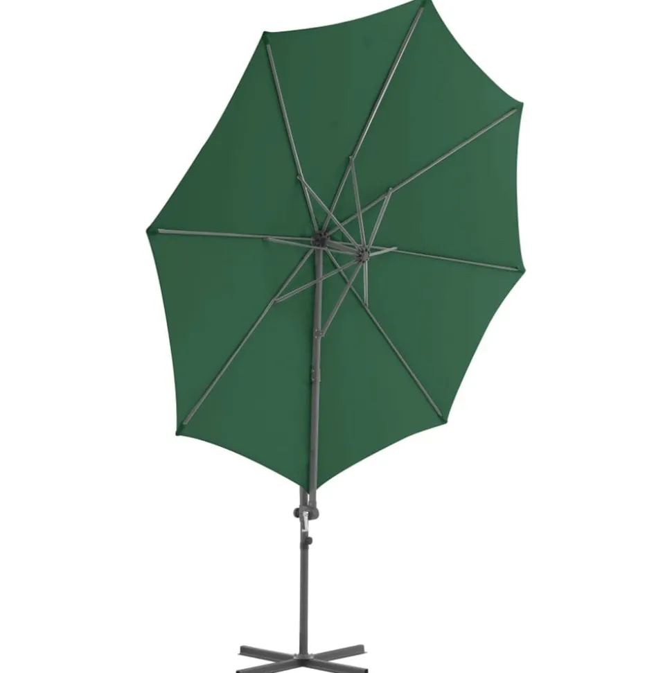 MAISON EXCLUSIVE - Parasol de jardin avec base portable vert