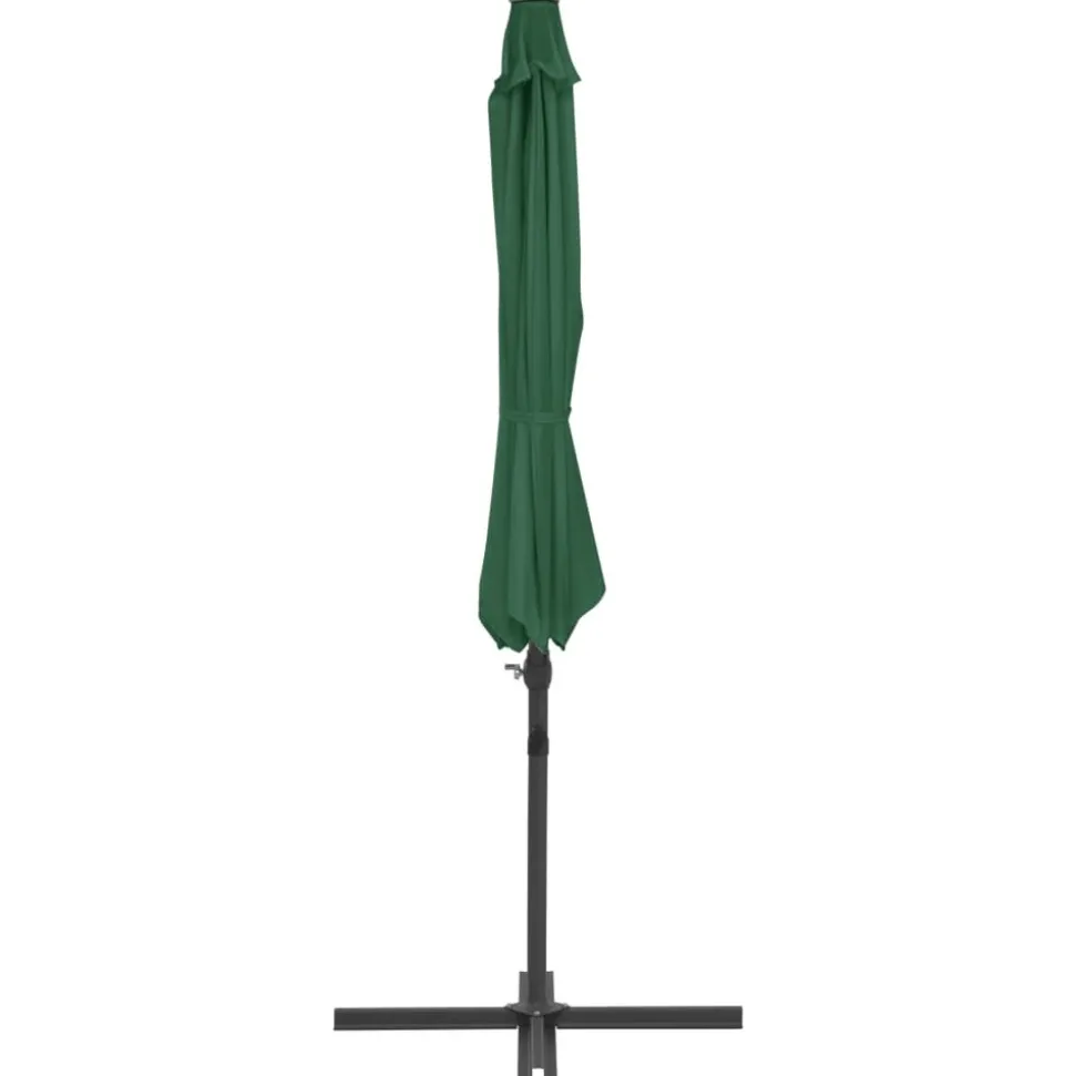 MAISON EXCLUSIVE - Parasol de jardin avec base portable vert