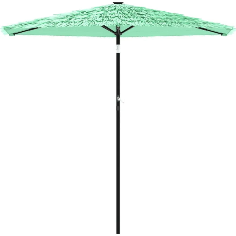 MAISON EXCLUSIVE - Parasol de jardin avec mât en acier vert 223x223x213 cm