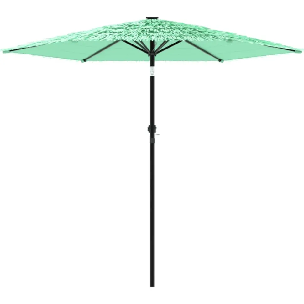 MAISON EXCLUSIVE - Parasol de jardin avec mât en acier vert 223x223x213 cm