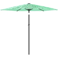 MAISON EXCLUSIVE - Parasol de jardin avec mât en acier vert 223x223x213 cm