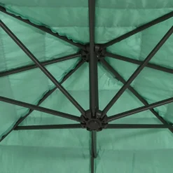 MAISON EXCLUSIVE - Parasol de jardin avec mât en acier vert 223x223x213 cm