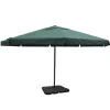 MAISON EXCLUSIVE - Parasol de jardin avec base portable aluminium vert