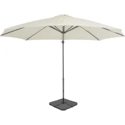 MAISON EXCLUSIVE - Parasol de jardin avec base portable sable