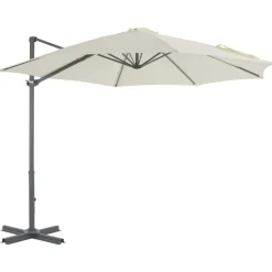 MAISON EXCLUSIVE - Parasol de jardin avec base portable sable