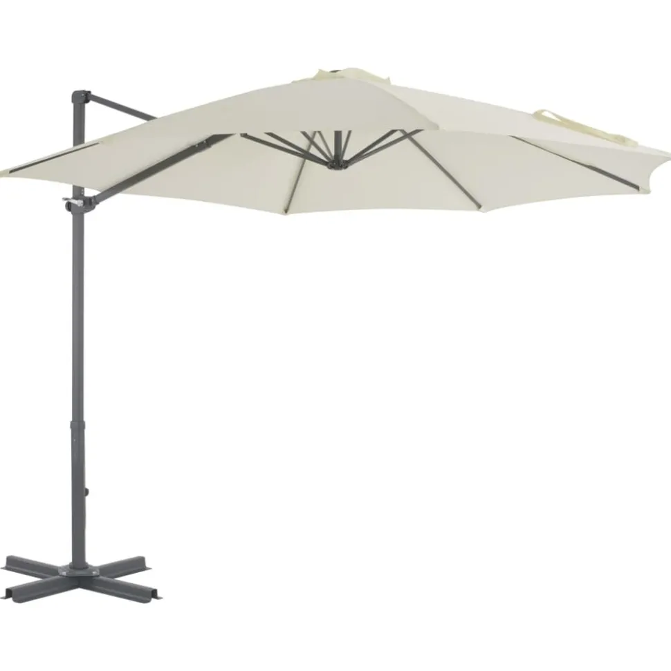 MAISON EXCLUSIVE - Parasol de jardin avec base portable sable