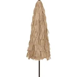 MAISON EXCLUSIVE - Parasol de jardin avec mât en acier marron 324x324x247 cm