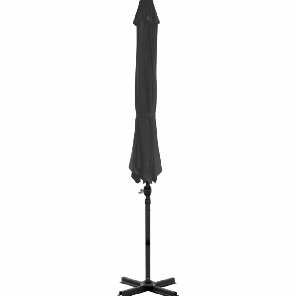 MAISON EXCLUSIVE - Parasol de jardin en porte-à-faux et poteau en aluminium