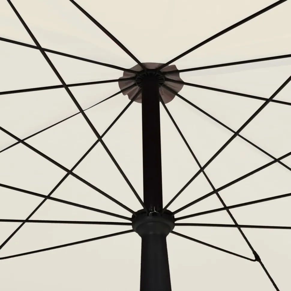 MAISON EXCLUSIVE - Parasol de jardin avec mât 200x130 cm sable