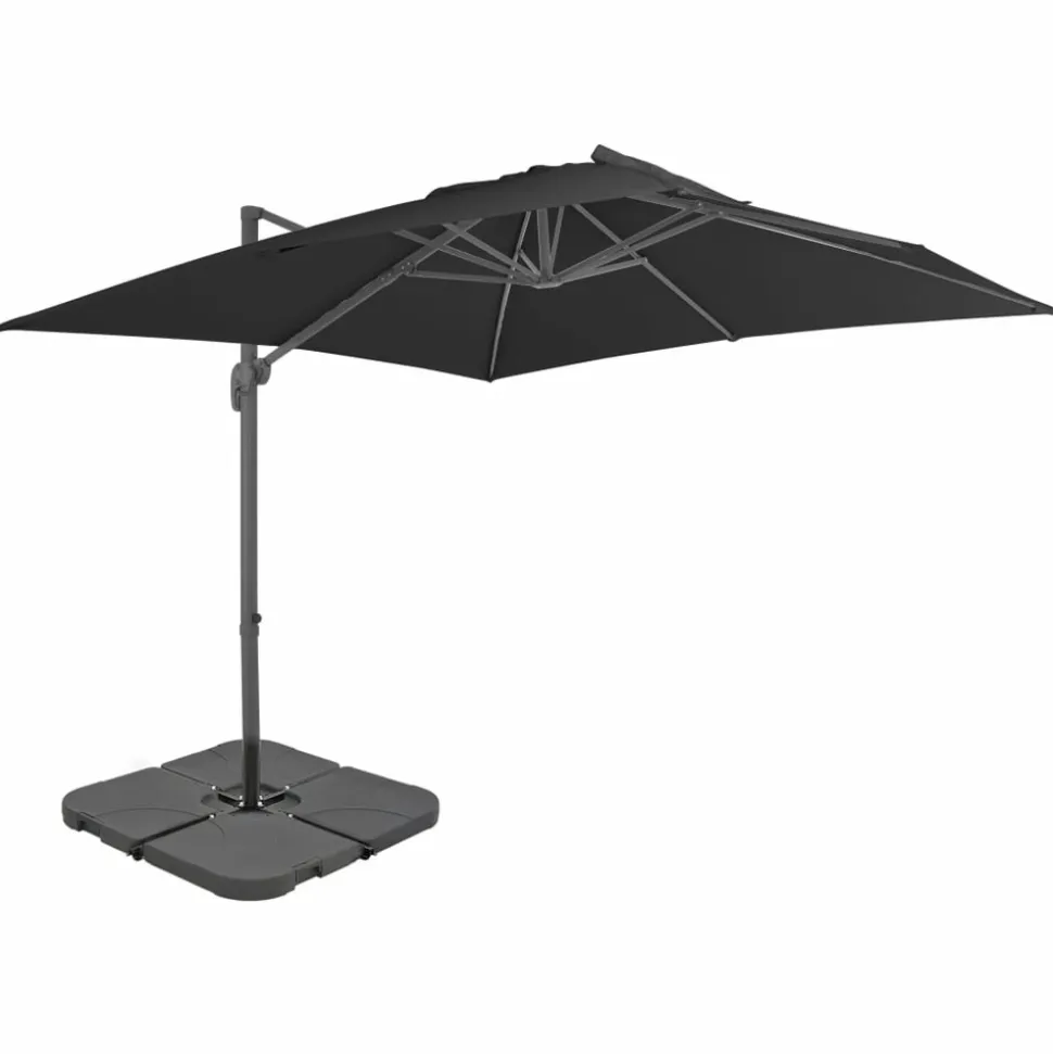 MAISON EXCLUSIVE - Parasol de jardin avec base portable anthracite