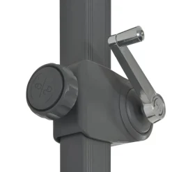 MAISON EXCLUSIVE - Parasol de jardin en porte-à-faux mât en aluminium bleu azuré