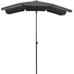 MAISON EXCLUSIVE - Parasol de jardin avec mât 200x130 cm anthracite