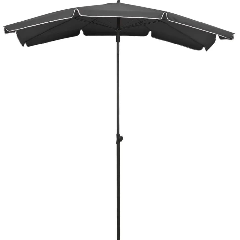 MAISON EXCLUSIVE - Parasol de jardin avec mât 200x130 cm anthracite