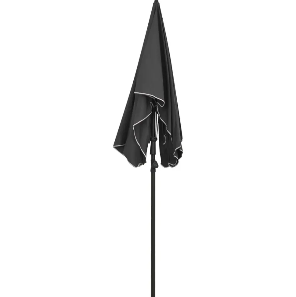 MAISON EXCLUSIVE - Parasol de jardin avec mât 200x130 cm anthracite
