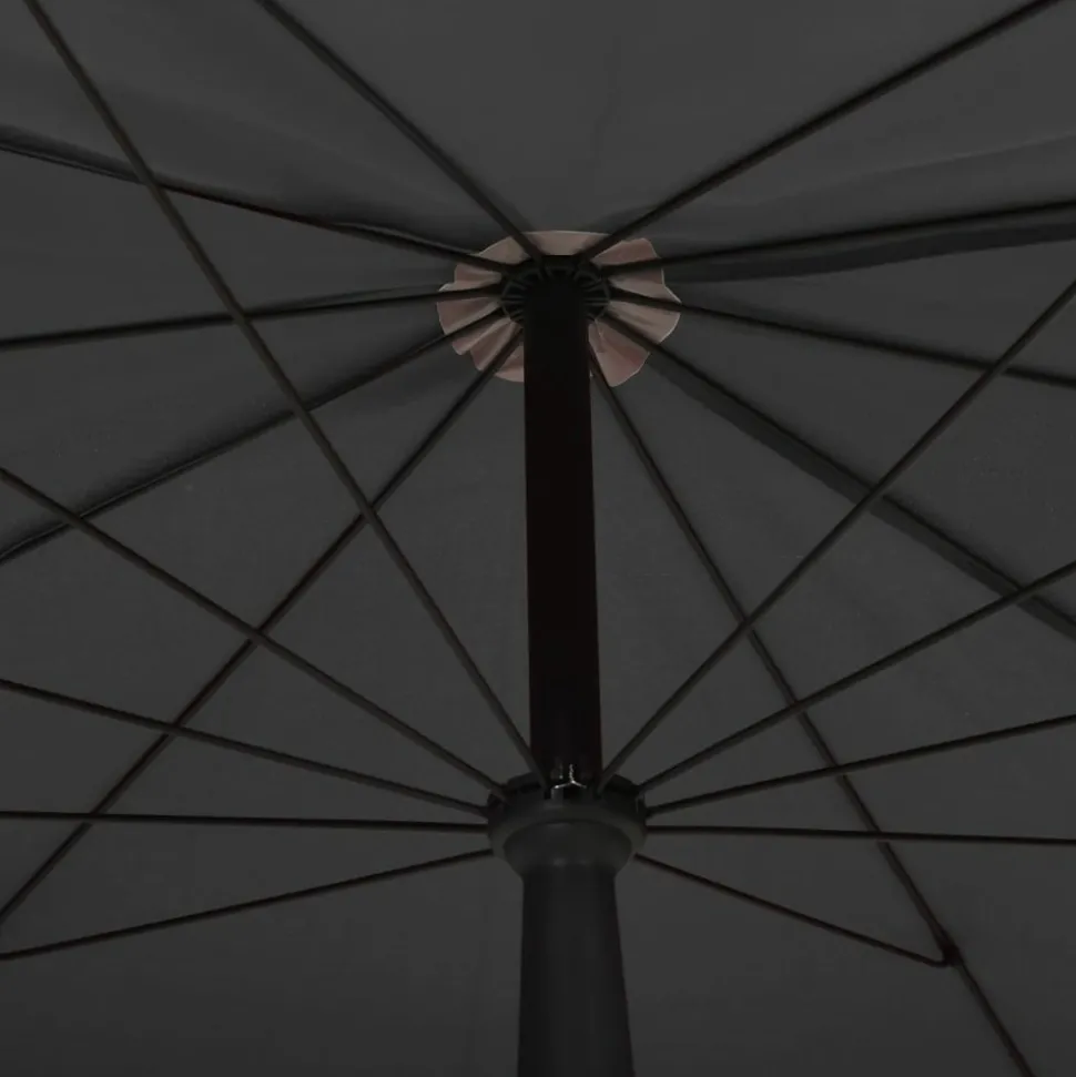 MAISON EXCLUSIVE - Parasol de jardin avec mât 200x130 cm anthracite