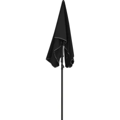 MAISON EXCLUSIVE - Parasol de jardin avec mât 200x130 cm noir