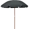 MAISON EXCLUSIVE - Parasol de jardin avec mât en acier 240 cm anthracite