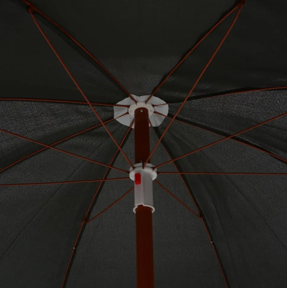 MAISON EXCLUSIVE - Parasol de jardin avec mât en acier 240 cm anthracite