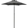 MAISON EXCLUSIVE - Parasol de jardin avec lumières led anthracite aluminium