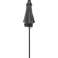 MAISON EXCLUSIVE - Parasol de jardin avec lumières led anthracite aluminium