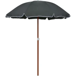 MAISON EXCLUSIVE - Parasol de jardin avec mât en acier 180 cm anthracite