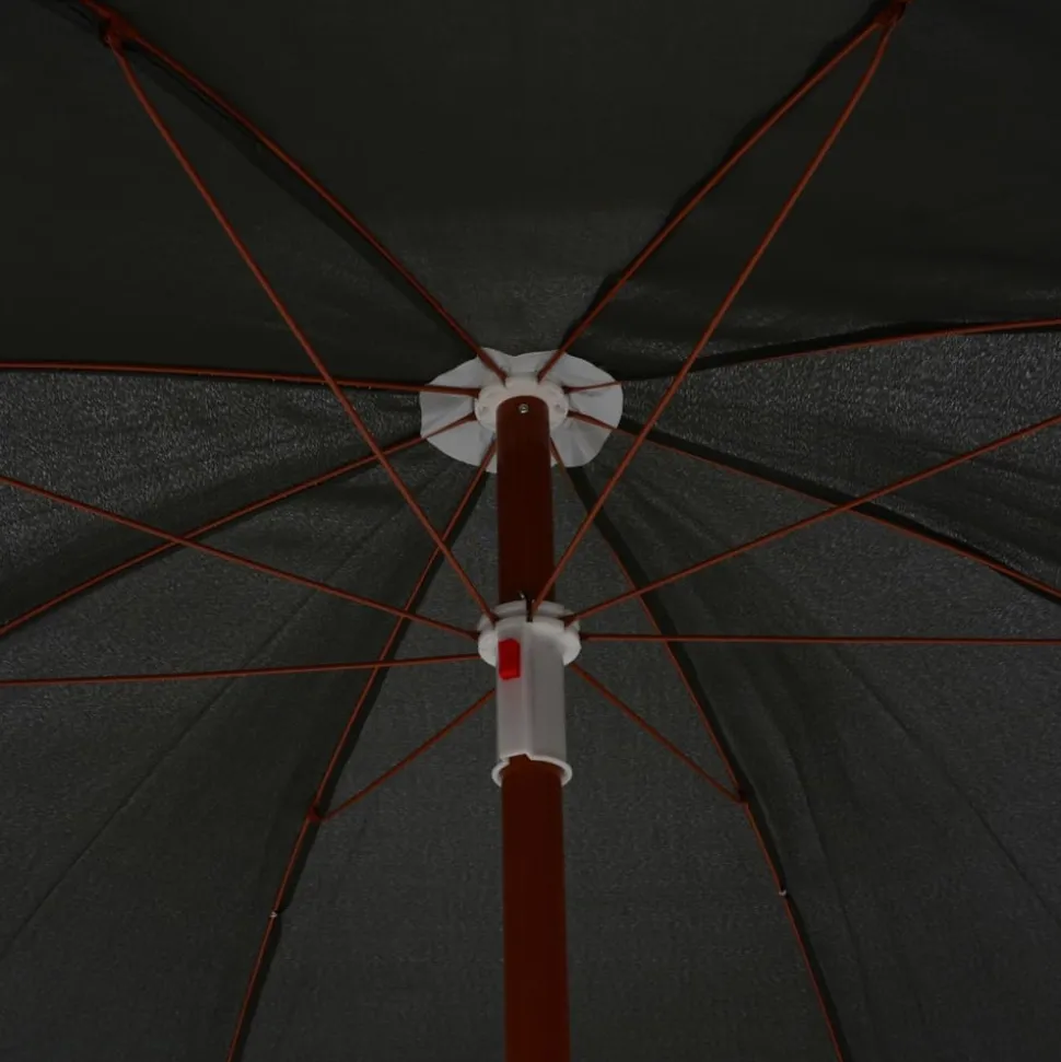 MAISON EXCLUSIVE - Parasol de jardin avec mât en acier 180 cm anthracite