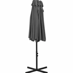 MAISON EXCLUSIVE - Parasol d'extérieur poteau en aluminium 460x270 cm anthracite