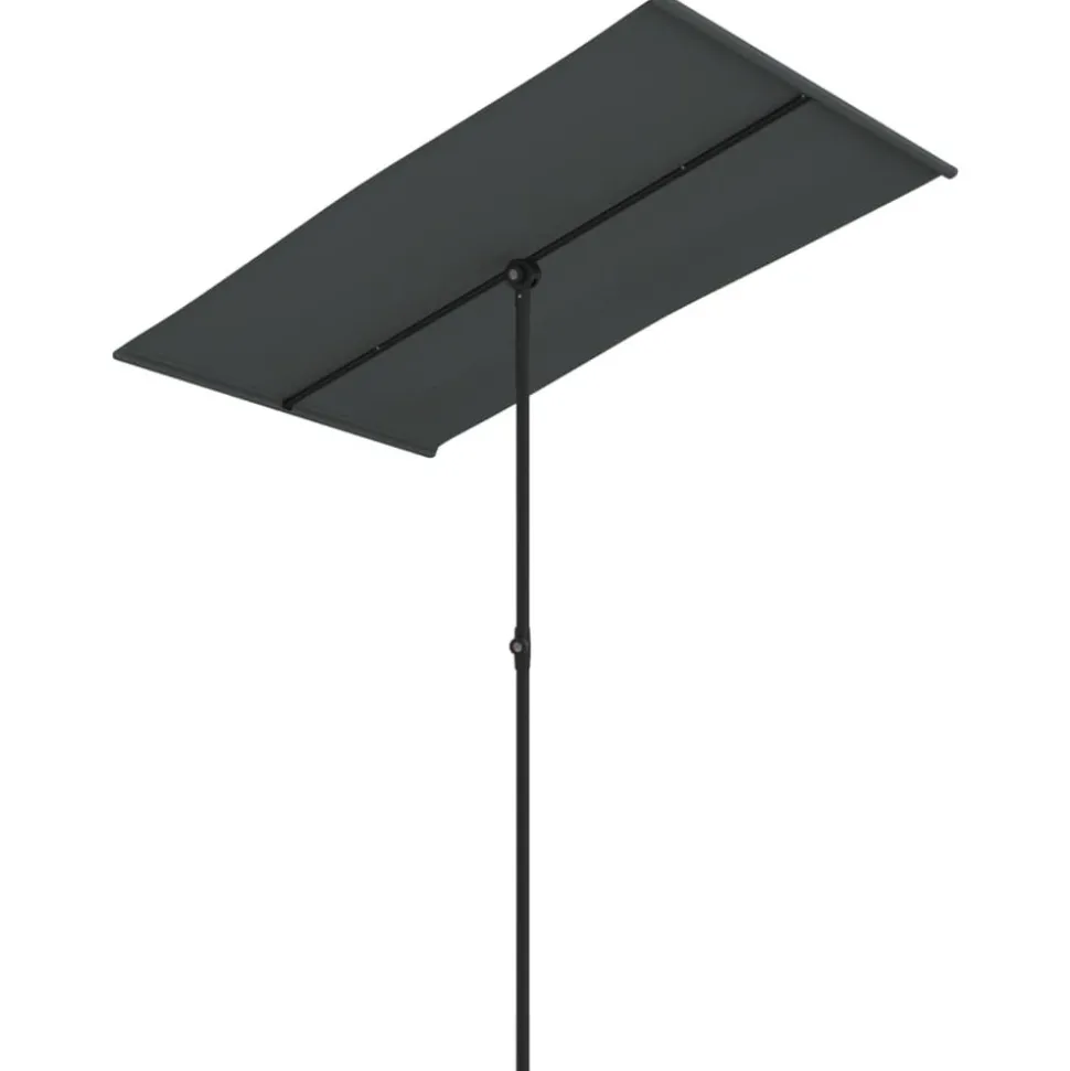 MAISON EXCLUSIVE - Parasol de jardin avec mât en aluminium 180x110 cm anthracite