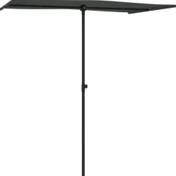 MAISON EXCLUSIVE - Parasol de jardin avec mât en aluminium 180x110 cm anthracite