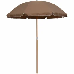 MAISON EXCLUSIVE - Parasol de jardin avec mât en acier 180 cm taupe