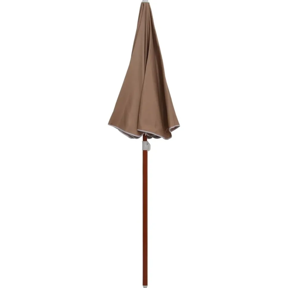 MAISON EXCLUSIVE - Parasol de jardin avec mât en acier 180 cm taupe