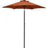 MAISON EXCLUSIVE - Parasol de jardin avec lumières led terre cuite aluminium