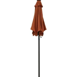 MAISON EXCLUSIVE - Parasol de jardin avec lumières led terre cuite aluminium