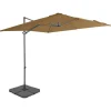 MAISON EXCLUSIVE - Parasol de jardin avec base portable taupe