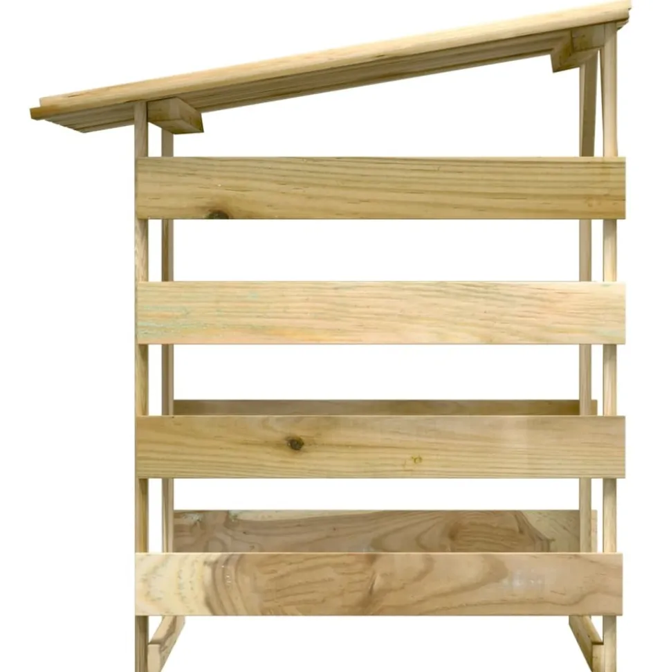 MAISON EXCLUSIVE - Pergolas avec toits 4 pcs 100x90x100 cm bois de pin imprégné