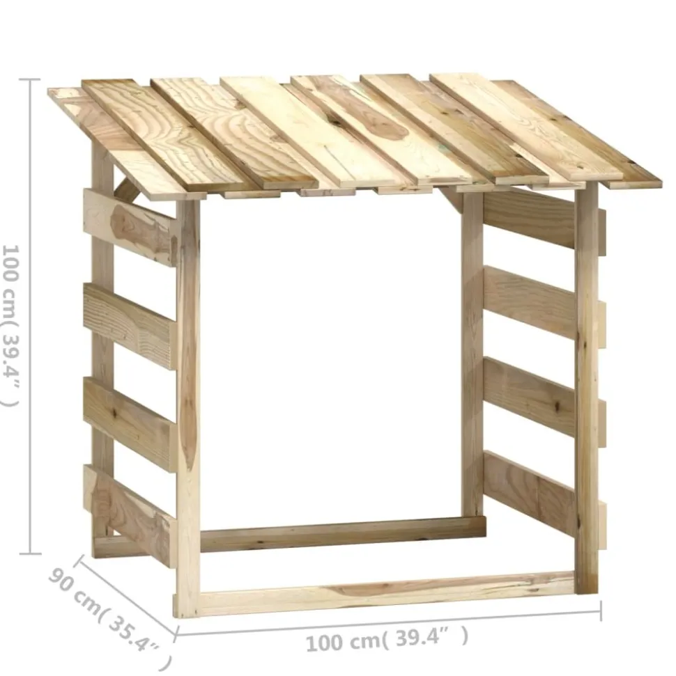 MAISON EXCLUSIVE - Pergolas avec toits 4 pcs 100x90x100 cm bois de pin imprégné