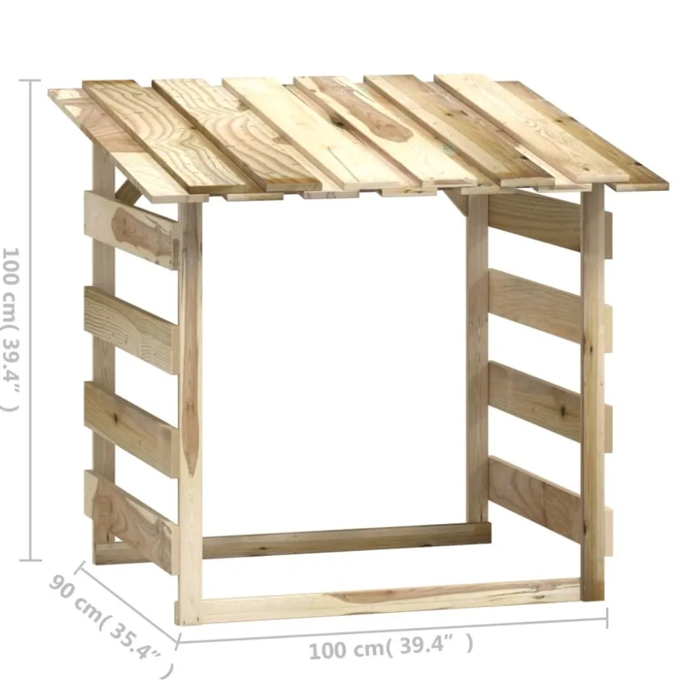 MAISON EXCLUSIVE - Pergola avec toit 100x90x100 cm bois de pin imprégné