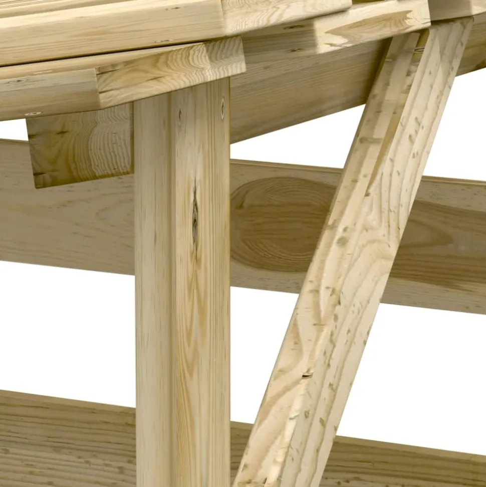 MAISON EXCLUSIVE - Pergolas avec toits 4 pcs 100x90x200 cm bois de pin imprégné