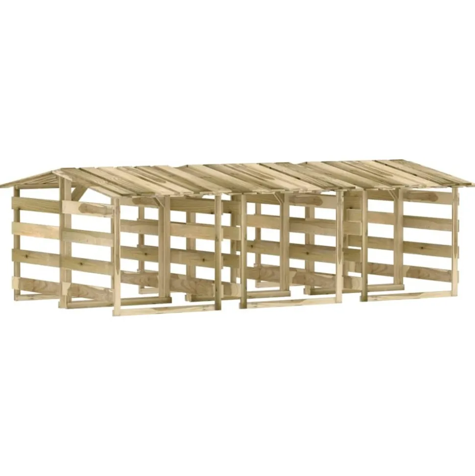 MAISON EXCLUSIVE - Pergolas avec toits 6 pcs 100x90x100 cm bois de pin imprégné