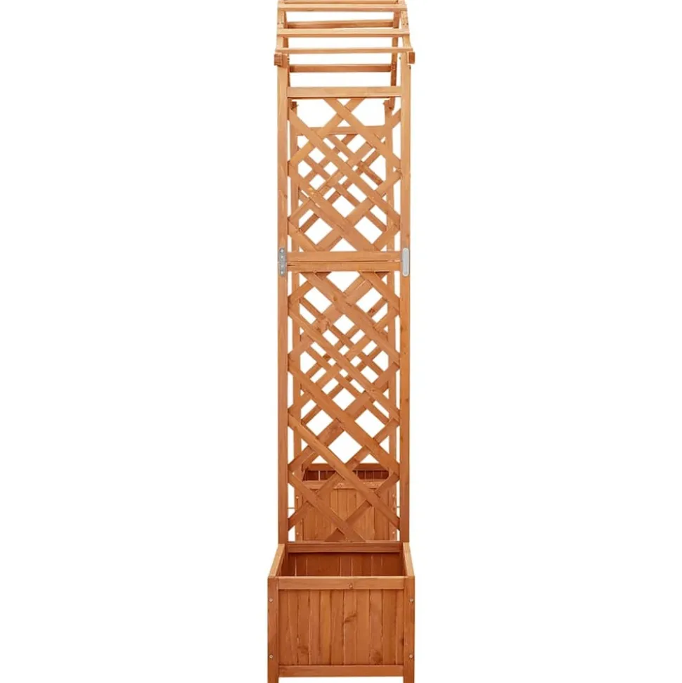 MAISON EXCLUSIVE - Pergola de jardin avec jardinière bois pin massif
