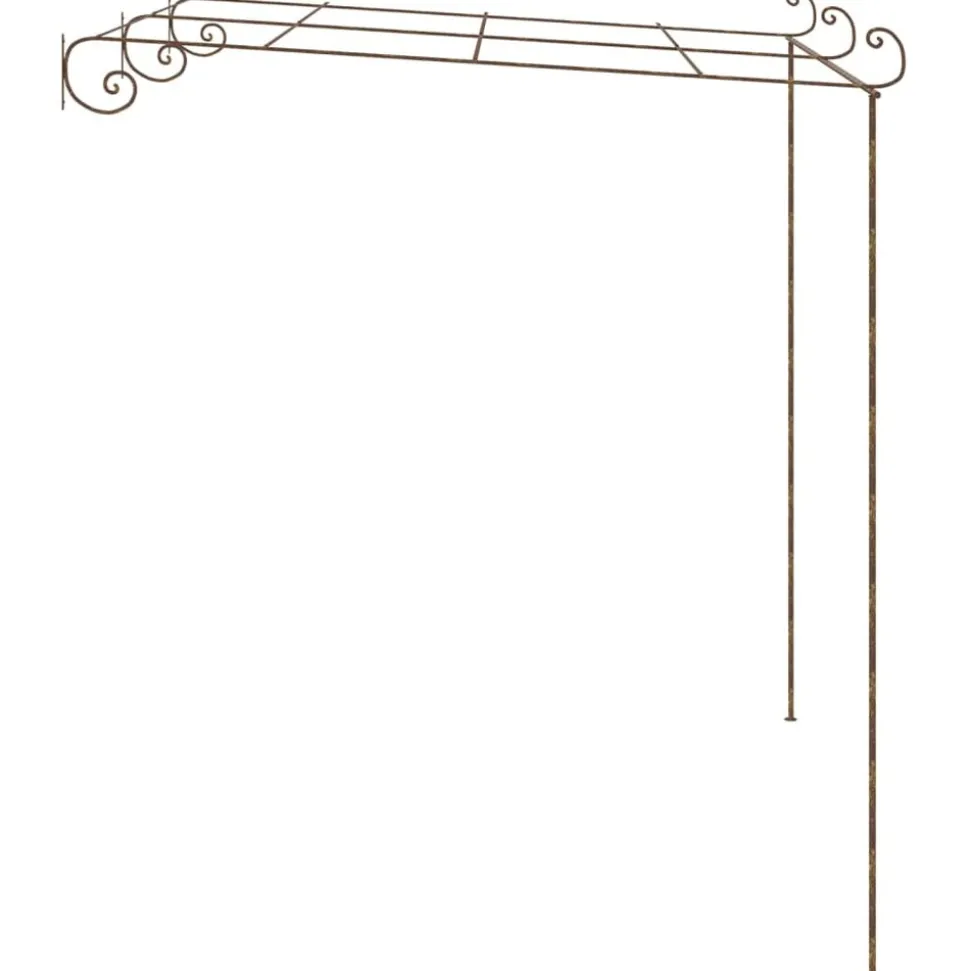 MAISON EXCLUSIVE - Pergola de jardin marron antique 3x3x2,5 m fer