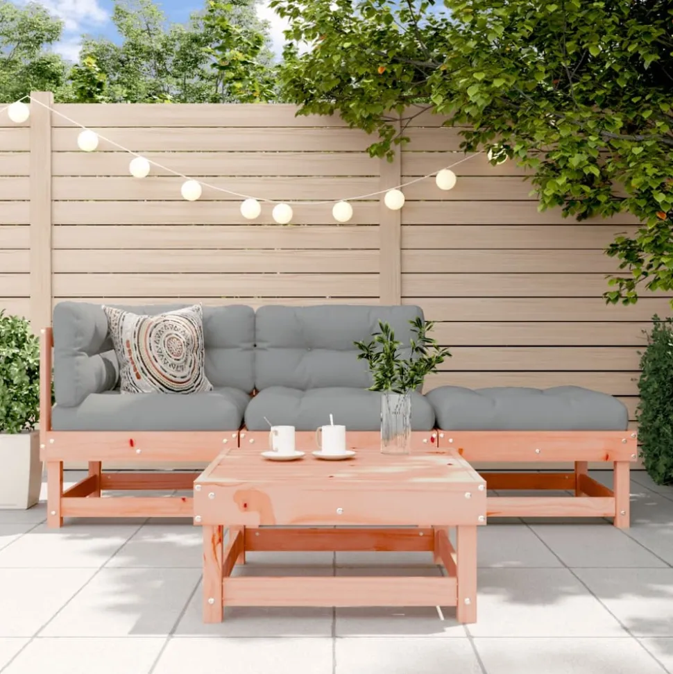 MAISON EXCLUSIVE - Salon de jardin 4 pcs bois massif douglas