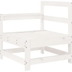 MAISON EXCLUSIVE - Salon de jardin 6 pcs blanc bois de pin massif