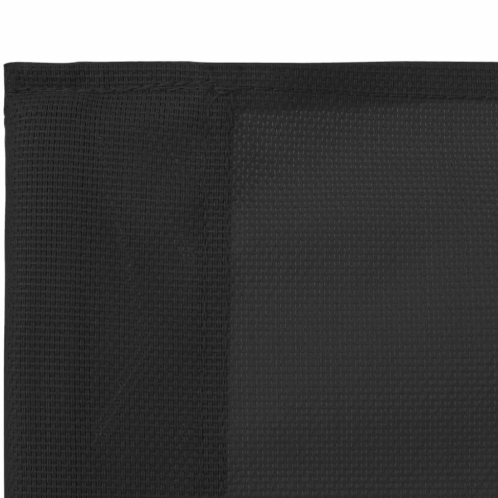 MAISON EXCLUSIVE - Salon de jardin 4 pcs tissu et acier noir