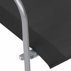 MAISON EXCLUSIVE - Salon de jardin 4 pcs tissu et acier noir